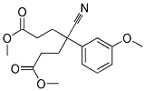 DIMETHYL4-CYANO-4-(M-METHOXYPHENYL)PIMELATE 结构式