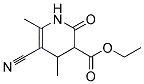 ETHYL5-CYANO-4,6-DIMETHYL-2-OXO-1,2,3,4-TETRAHYDRO-3-PYRIDINECARBOXYLATE 结构式