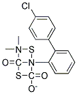 O-(p-Chlorophenyl)4,4-dimethyl-2-phenyl-1,3-dithioallophanate 结构式