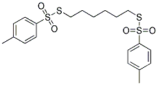 S,S'-HEXAMETHYLENEBIS(P-TOLUENETHIOSULFONATE) 结构式