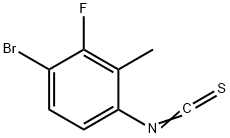 1-溴-2-氟-4-异硫氰基-3-甲基苯 结构式