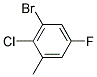 3-Bromo-2-chloro-5-fluorotoluene 结构式