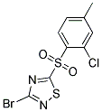 3-Bromo-5-(2-chloro-4-methylphenylsulfonyl)-1,2,4-thiadiazole 结构式