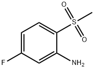 5-氟-2-甲基磺酰基苯胺 结构式