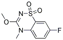 7-Fluoro-3-methoxy-4-methyl-4H-1,2,4-benzothiadiazin-1,1-dioxide 结构式