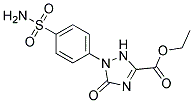 ETHYL 2,5-DIHYDRO-5-OXO-1-(4-SULFAMOYLPHENYL)-1H-1,2,4-TRIAZOLE-3-CARBOXYLATE 结构式