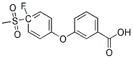 3-[(4-Fluoro-4-methylsulfonyl)phenoxy]benzoicacid 结构式