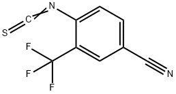 4-Cyano-2-(trifluoromethyl)phenylisothiocyanate 结构式