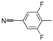 4-氰基-2,6-二氟甲苯 结构式