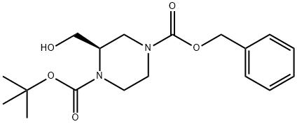 (R)-4-Benzyl 1-tert-butyl 2-(hydroxymethyl)piperazine-1,4-dicarboxylate