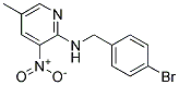 (4-Bromo-benzyl)-(5-methyl-3-nitro-pyridin-2-yl)-amine 结构式