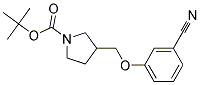 3-(3-Cyano-phenoxymethyl)-pyrrolidine-1-carboxylic acid tert-butyl ester 结构式