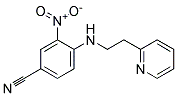 3-Nitro-4-(2-pyridin-2-yl-ethylamino)-benzonitrile 结构式