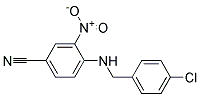 4-(4-Chloro-benzylamino)-3-nitro-benzonitrile 结构式