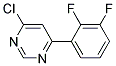 4-Chloro-6-(2,3-difluoro-phenyl)-pyrimidine 结构式