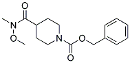 benzyl 4-[methoxy(methyl)carbamoyl]piperidine-1-carboxylate 结构式