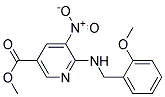 6-(2-Methoxy-benzylamino)-5-nitro-nicotinic acid methyl ester 结构式