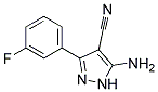 5-amino-3-(3-fluorophenyl)-1H-pyrazole-4-carbonitrile 结构式