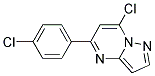 7-chloro-5-(4-chlorophenyl)pyrazolo[1,5-a]pyrimidine 结构式