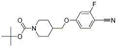 4-(4-Cyano-3-fluoro-phenoxymethyl)-piperidine-1-carboxylic acid tert-butyl ester 结构式
