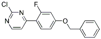 4-(4-Benzyloxy-2-fluoro-phenyl)-2-chloro-pyrimidine 结构式