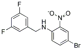 (4-Bromo-2-nitro-phenyl)-(3,5-difluoro-benzyl)-amine 结构式