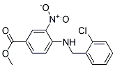 4-(2-Chloro-benzylamino)-3-nitro-benzoic acid methyl ester 结构式