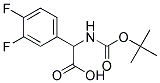 [(tert-butoxycarbonyl)amino](3,4-difluorophenyl)acetic acid 结构式