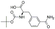 (2R)-2-[(tert-butoxycarbonyl)amino]-3-(3-carbamoylphenyl)propanoic acid 结构式