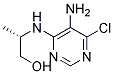 (2S)-2-[(5-amino-6-chloropyrimidin-4-yl)amino]propan-1-ol 结构式