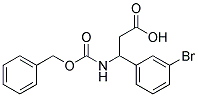 3-{[(benzyloxy)carbonyl]amino}-3-(3-bromophenyl)propanoic acid 结构式