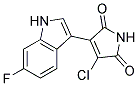 3-chloro-4-(6-fluoro-1H-indol-3-yl)-1H-pyrrole-2,5-dione 结构式
