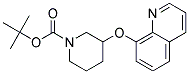 3-(Quinolin-8-yloxy)-piperidine-1-carboxylic acid tert-butyl ester 结构式