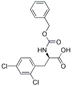 (2R)-2-{[(benzyloxy)carbonyl]amino}-3-(2,4-dichlorophenyl)propanoic acid 结构式