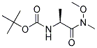 tert-butyl {(1S)-2-[methoxy(methyl)amino]-1-methyl-2-oxoethyl}carbamate 结构式