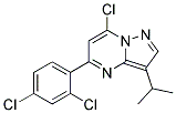 7-chloro-5-(2,4-dichlorophenyl)-3-(1-methylethyl)pyrazolo[1,5-a]pyrimidine 结构式