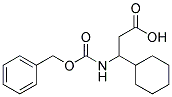 3-{[(benzyloxy)carbonyl]amino}-3-cyclohexylpropanoic acid 结构式