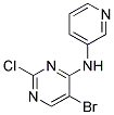 5-bromo-2-chloro-N-pyridin-3-ylpyrimidin-4-amine 结构式