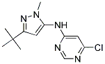 (5-tert-Butyl-2-methyl-2H-pyrazol-3-yl)-(6-chloro-pyrimidin-4-yl)-amine 结构式