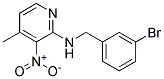 (3-Bromo-benzyl)-(4-methyl-3-nitro-pyridin-2-yl)-amine 结构式