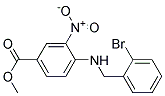 4-(2-Bromo-benzylamino)-3-nitro-benzoic acid methyl ester 结构式