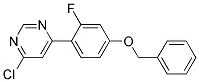 4-(4-Benzyloxy-2-fluoro-phenyl)-6-chloro-pyrimidine 结构式