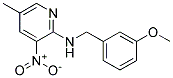 (3-Methoxy-benzyl)-(5-methyl-3-nitro-pyridin-2-yl)-amine 结构式