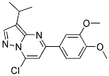 7-chloro-5-(3,4-dimethoxyphenyl)-3-(1-methylethyl)pyrazolo[1,5-a]pyrimidine 结构式