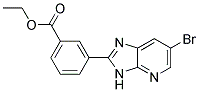 ethyl 3-(6-bromo-3H-imidazo[4,5-b]pyridin-2-yl)benzoate 结构式