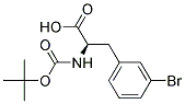 (2R)-3-(3-bromophenyl)-2-[(tert-butoxycarbonyl)amino]propanoic acid 结构式