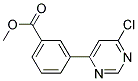 3-(6-Chloro-pyrimidin-4-yl)-benzoic acid methyl ester 结构式