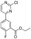 5-(2-Chloro-pyrimidin-4-yl)-2-fluoro-benzoic acid ethyl ester 结构式