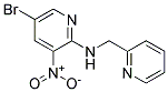 (5-Bromo-3-nitro-pyridin-2-yl)-pyridin-2-ylmethyl-amine 结构式