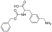 3-[3-(aminomethyl)phenyl]-2-{[(benzyloxy)carbonyl]amino}propanoic acid 结构式